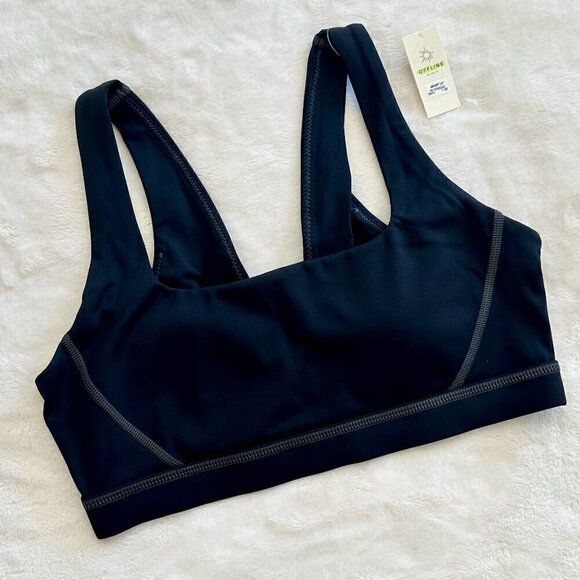 aerie Other - NWT Offline by Aerie Black with Gray Stitching Goals Padded Sports Bra - Size: S